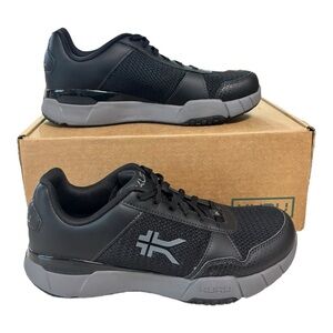 KURU Quantum 2 Shoes Mens Size 10.5 Wide Black Gray Athletic Sneakers Comfort
